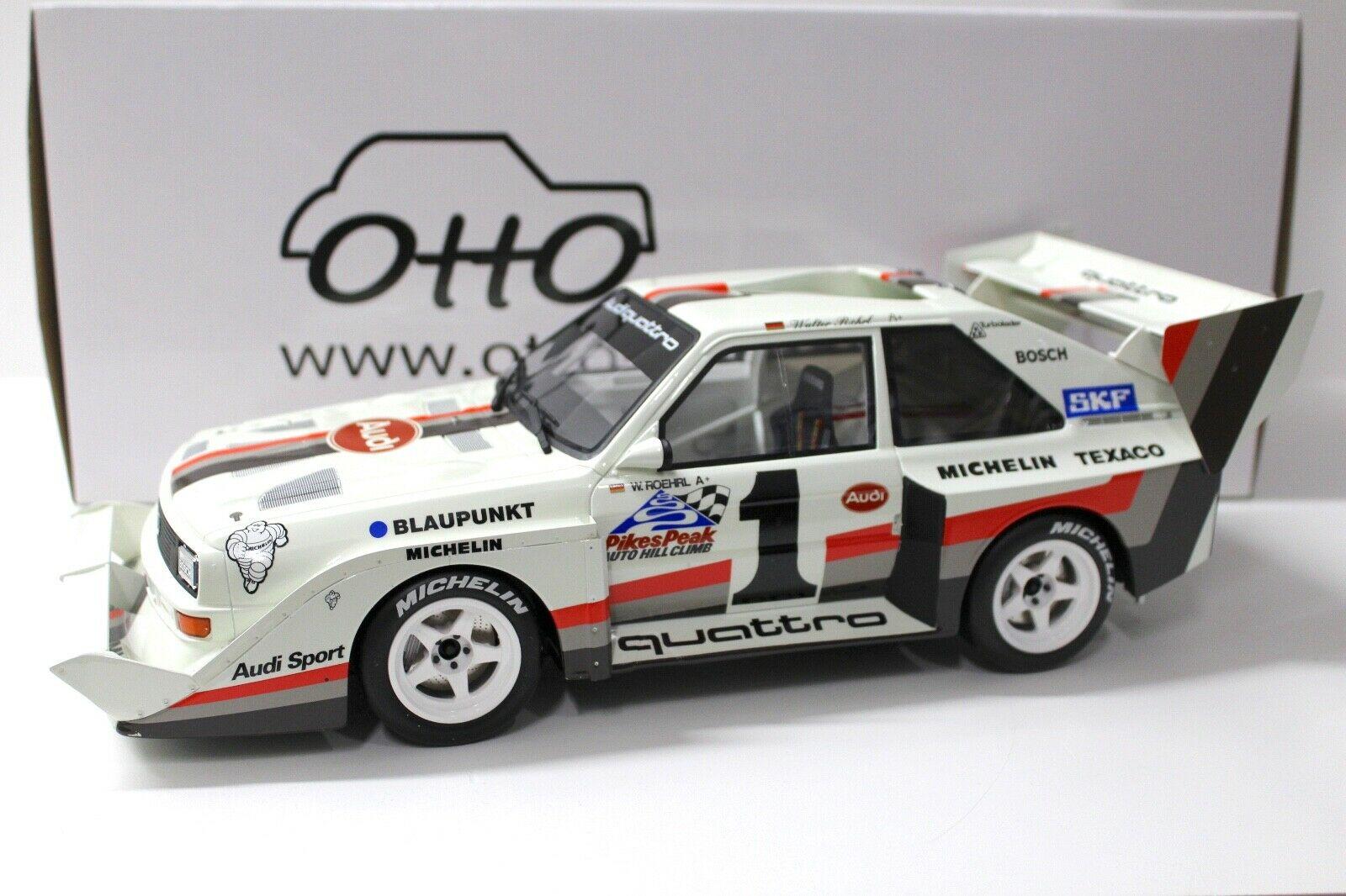 1:12 OTTO Audi Sport Quattro S1 Pikes PEAK 1987 Röhrl #1 white