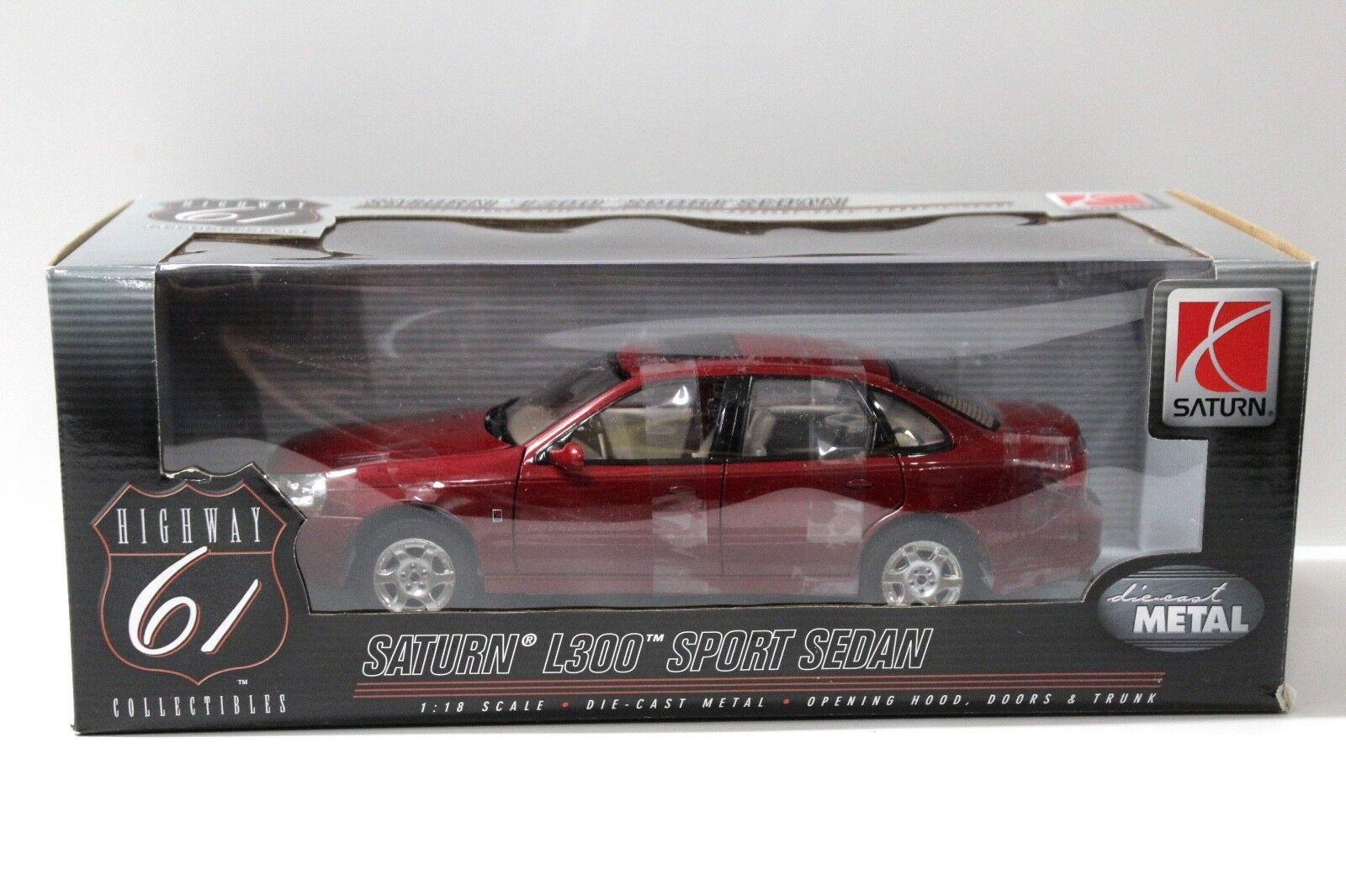 1:18 Highway 61 Saturn L300 Sport Sedan red