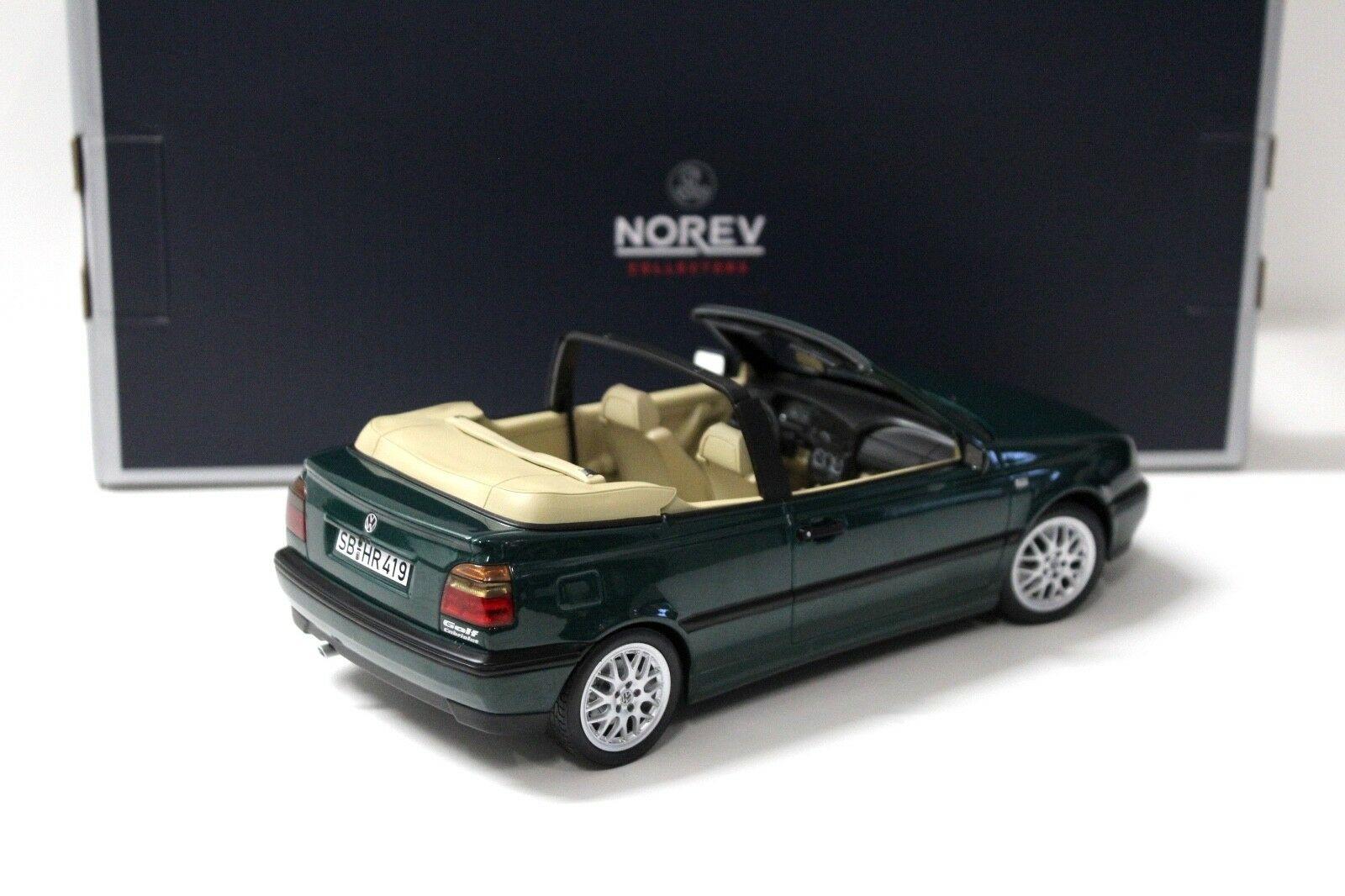 1:18 Norev VW Golf 3 III Cabriolet dark green