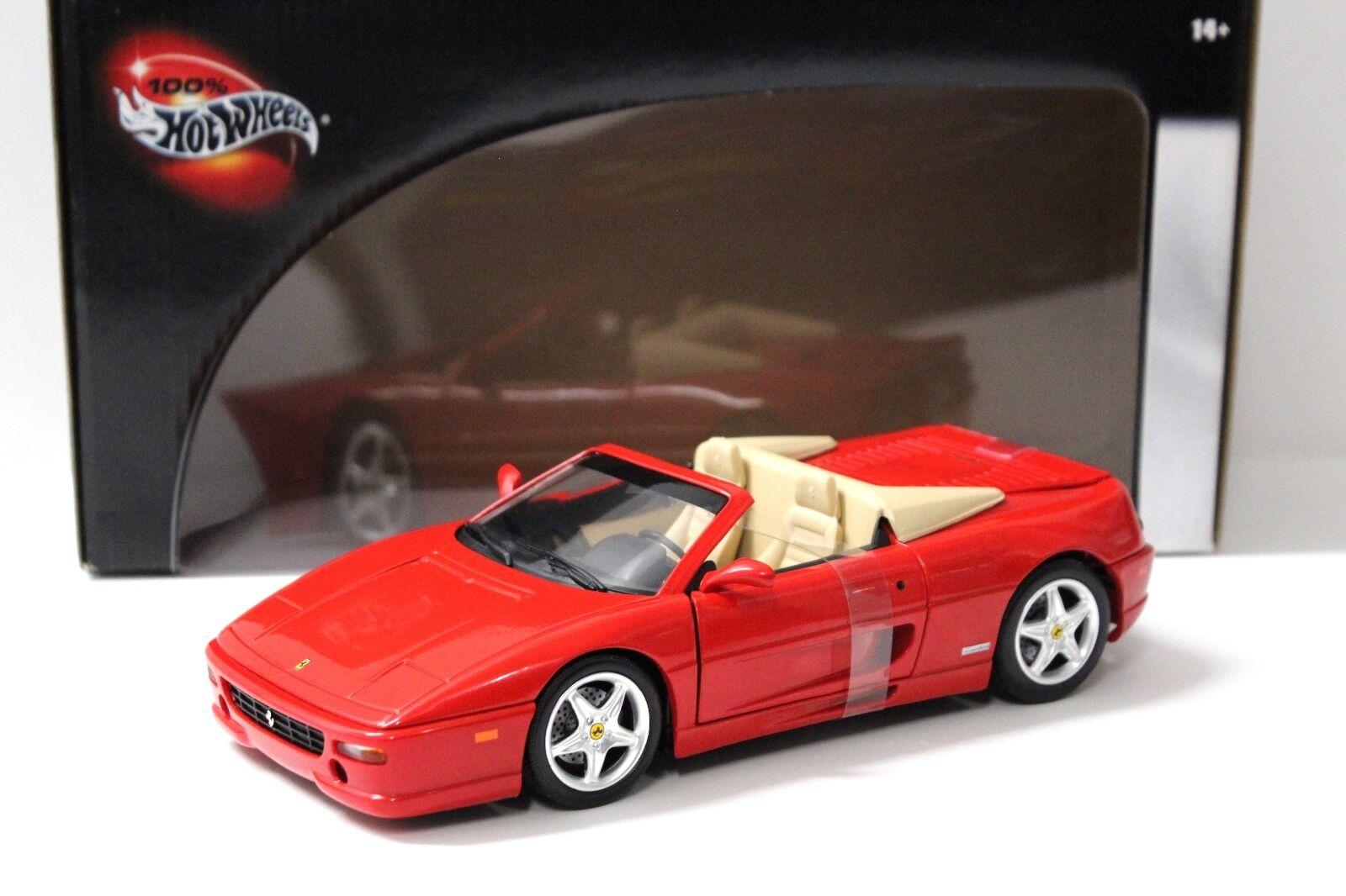 1:18 Hot Wheels Ferrari F355 Spider red