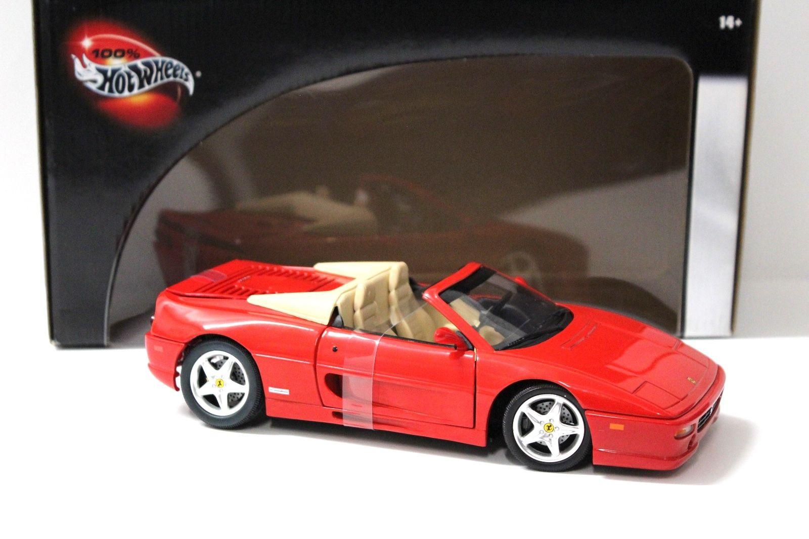 1:18 Hot Wheels Ferrari F355 Spider red