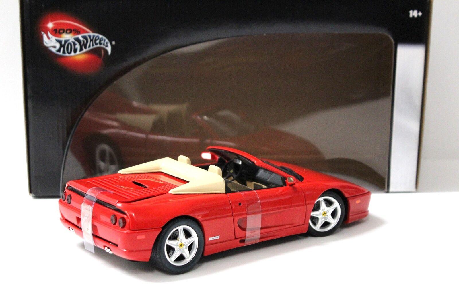 1:18 Hot Wheels Ferrari F355 Spider red