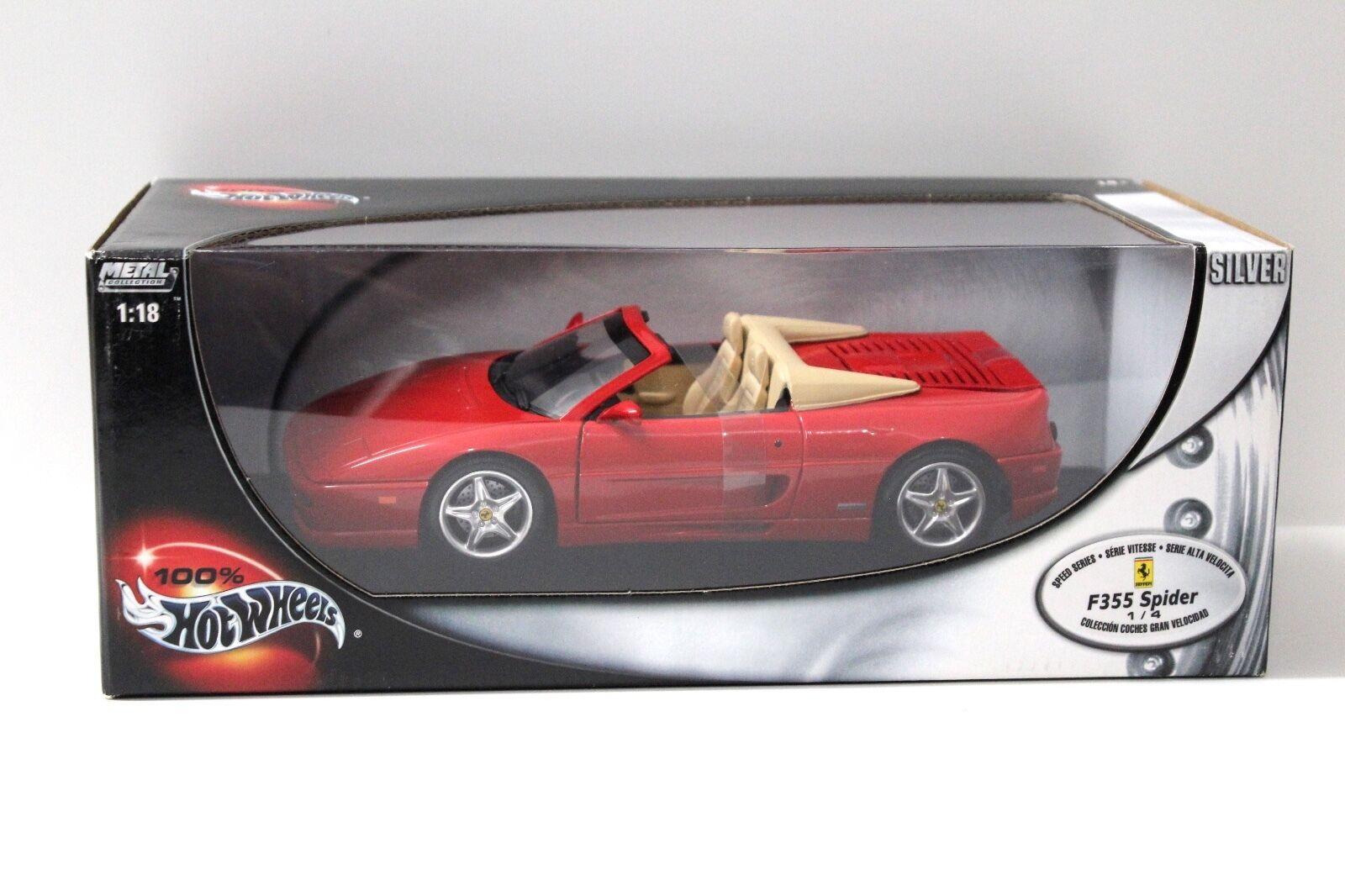 1:18 Hot Wheels Ferrari F355 Spider red