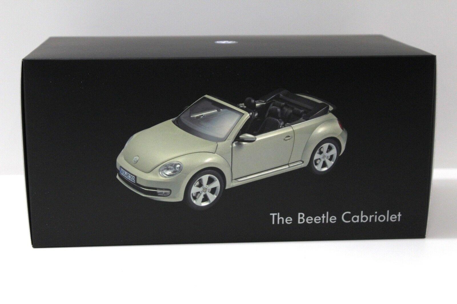 1:18 Kyosho Volkswagen VW Beetle Cabrio Moon-rock-silver DEALER VERSION