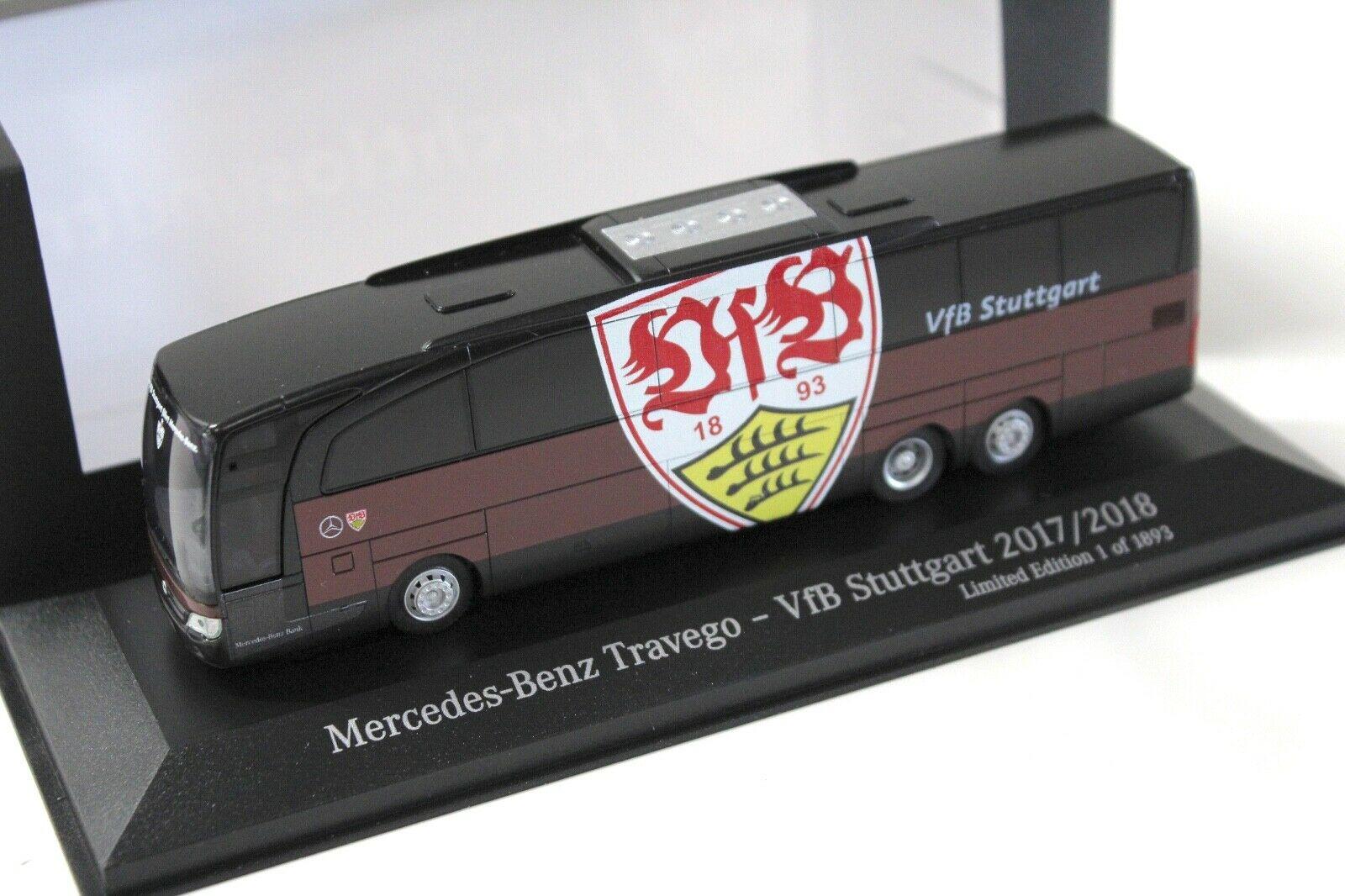 1:87 Rietze Mercedes Travego Team Bus VFB Stuttgart 2017/2018 DEALER VERSION