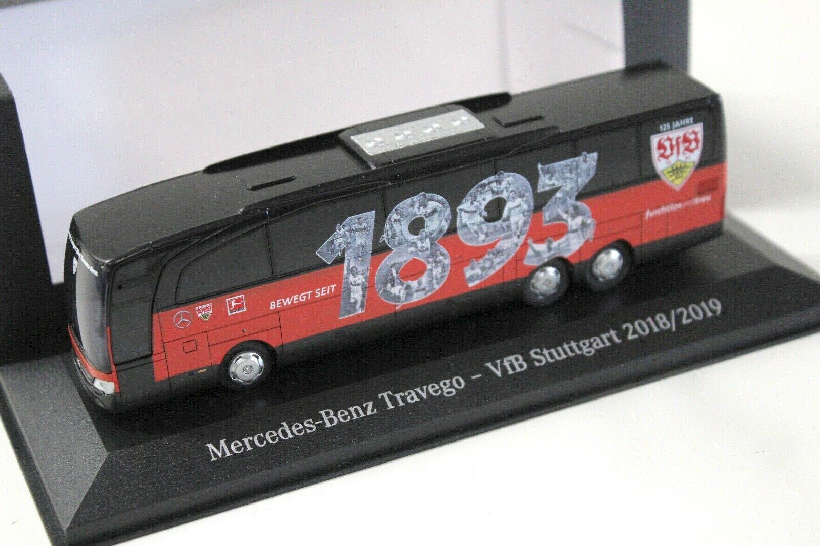 1:87 Rietze Mercedes Travego Team Bus VFB Stuttgart 2018/2019 DEALER VERSION