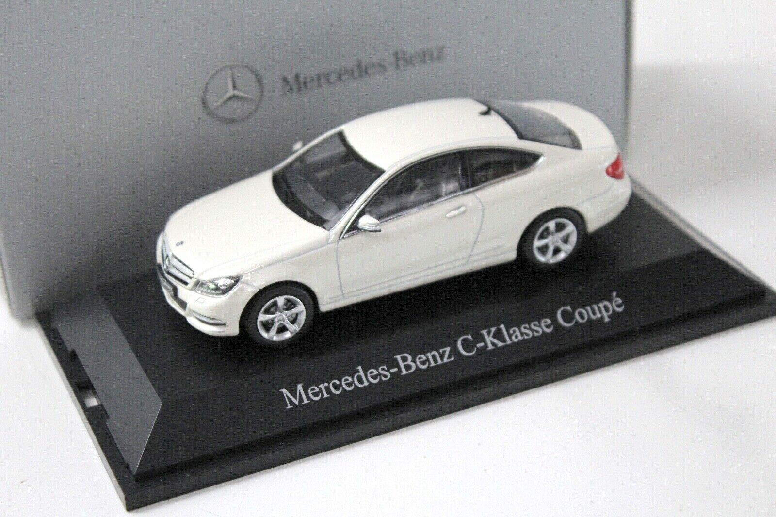 1:43 Norev Mercedes C-Klasse Coupe white DEALER VERSION