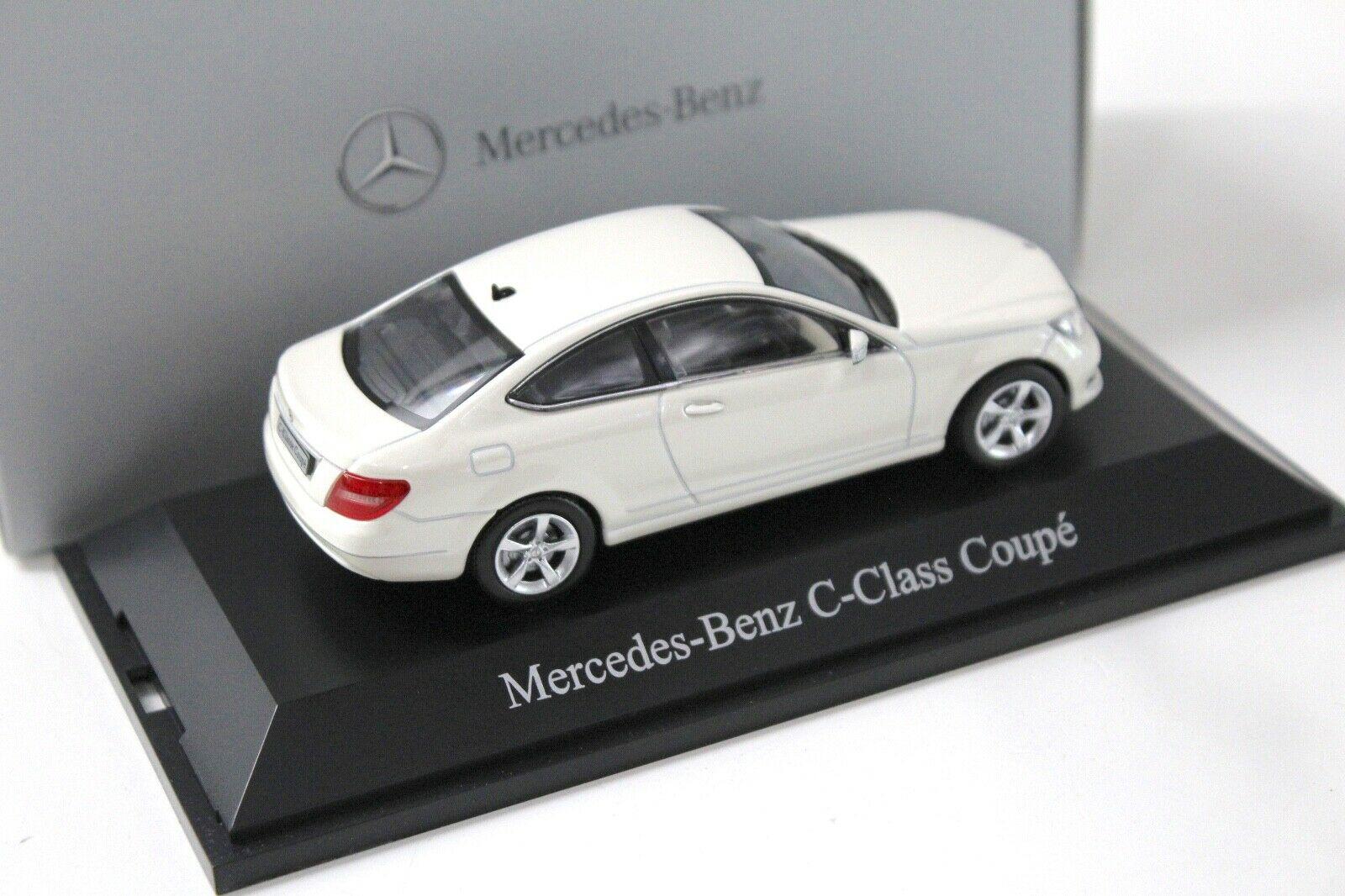 1:43 Norev Mercedes C-Klasse Coupe white DEALER VERSION