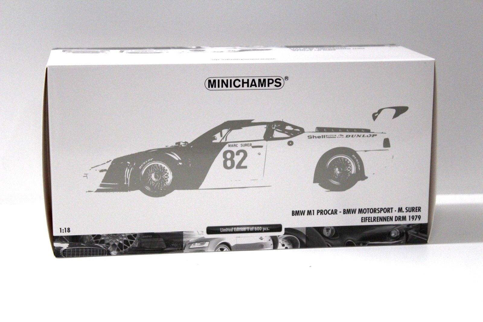 1:18 Minichamps BMW M1 PROCAR M.Surer DRM 1979 #82 white