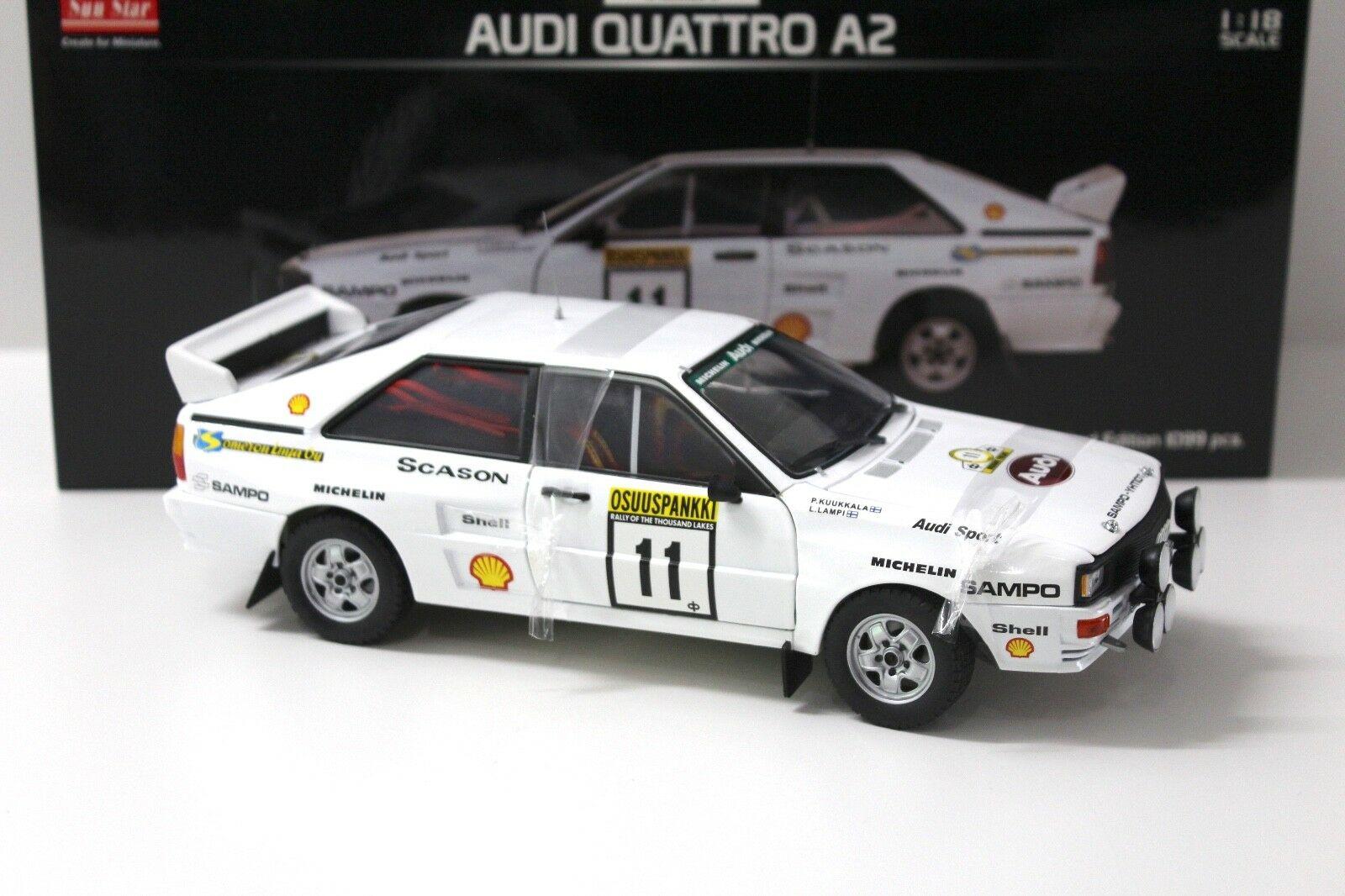 1:18 Sun Star Audi Quattro A2 Lakes Rally 1983 #11 white