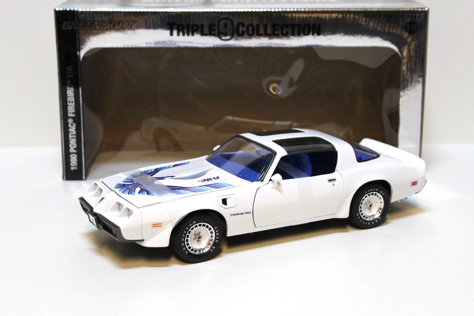 1:18 Greenlight Pontiac Firebird T/A 1980 white Limited Edition