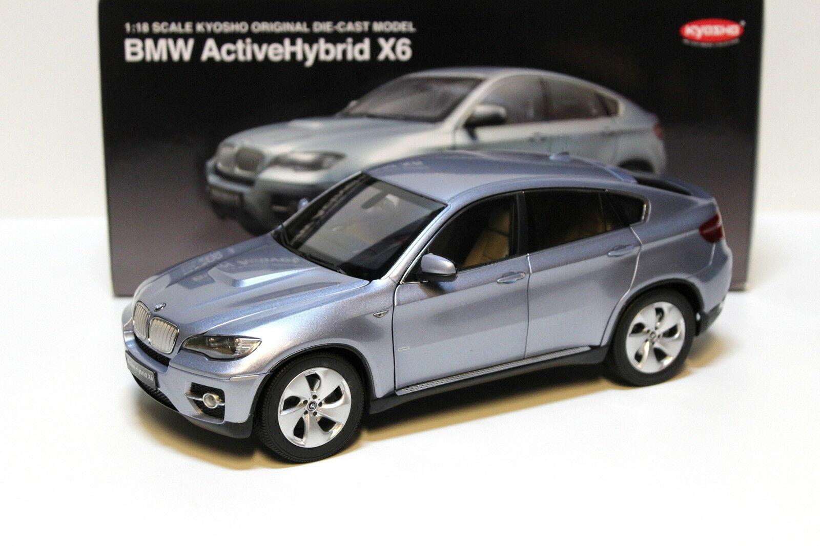 1:18 Kyosho BMW X6 Active Hybrid silver-blue