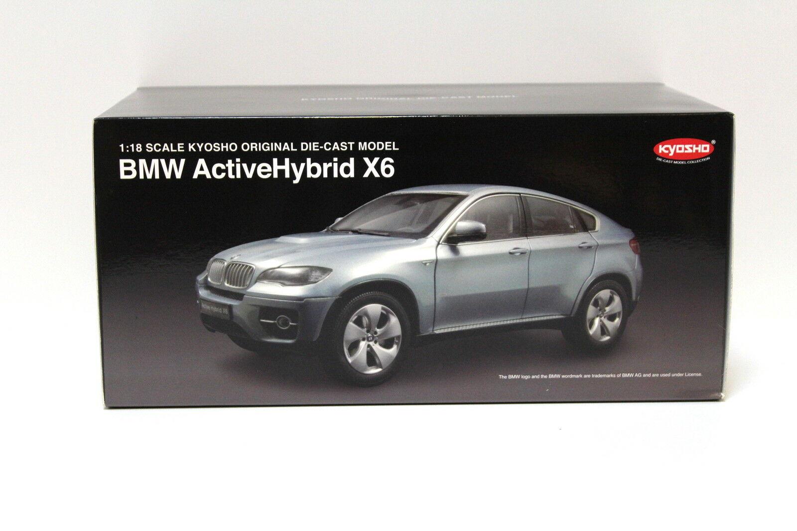 1:18 Kyosho BMW X6 Active Hybrid silver-blue