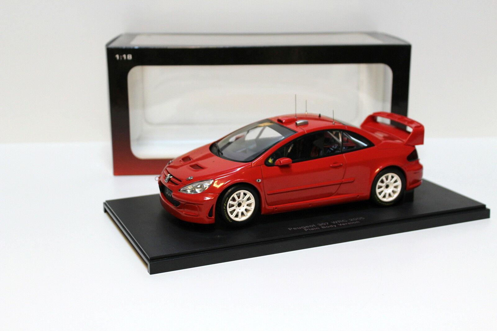 1:18 AutoArt Peugeot 307 WRC Rallye Plain Body red