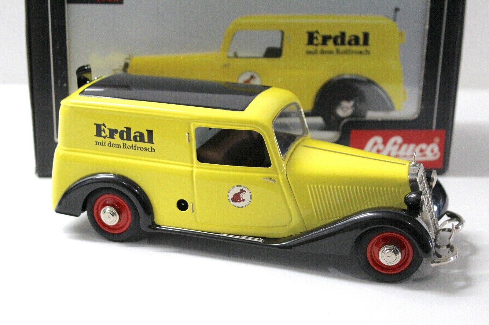 1:18 Schuco Mercedes 170V Kastenwagen ERDAL yellow