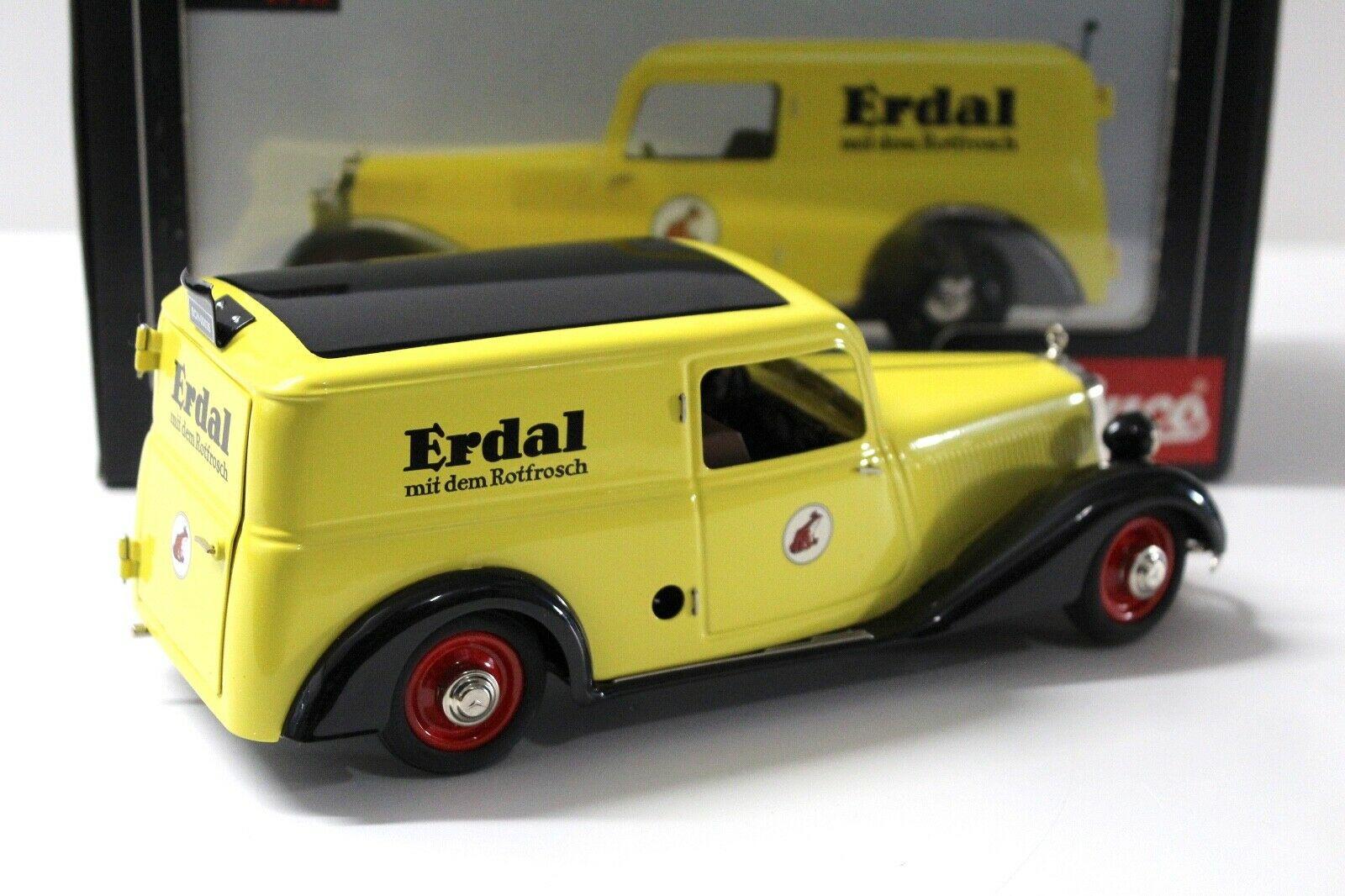 1:18 Schuco Mercedes 170V Kastenwagen ERDAL yellow