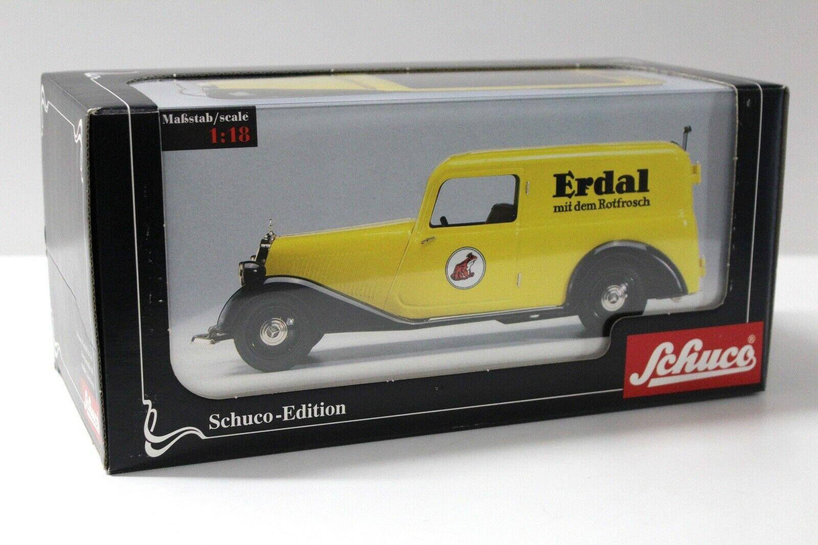 1:18 Schuco Mercedes 170V Kastenwagen ERDAL yellow