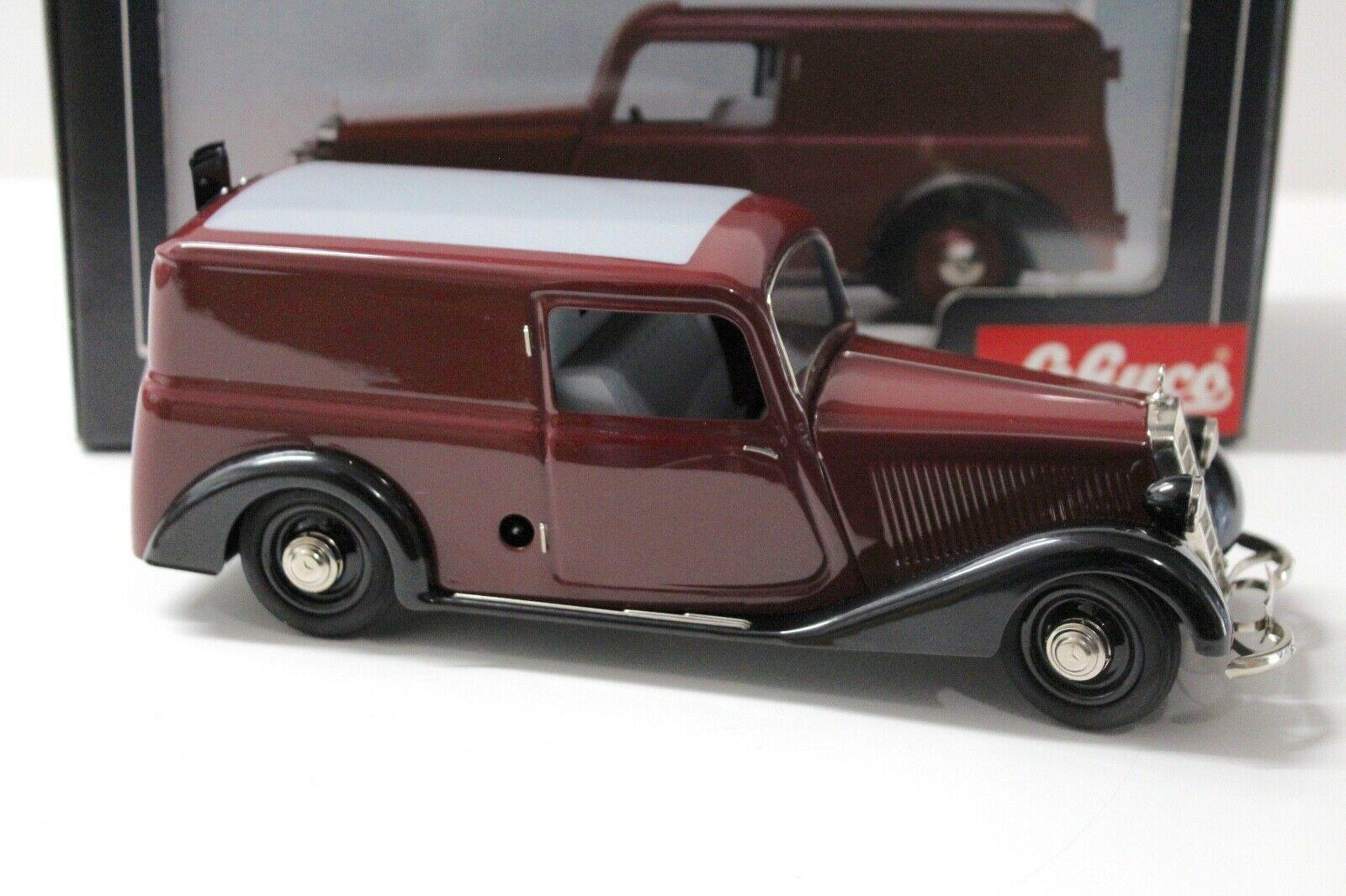 1:18 Schuco Mercedes 170V Kasten dark red/ black