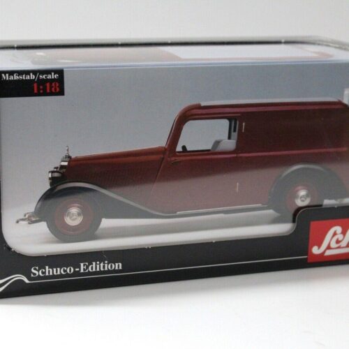 1:18 Schuco Mercedes 170V Kasten dark red/ black