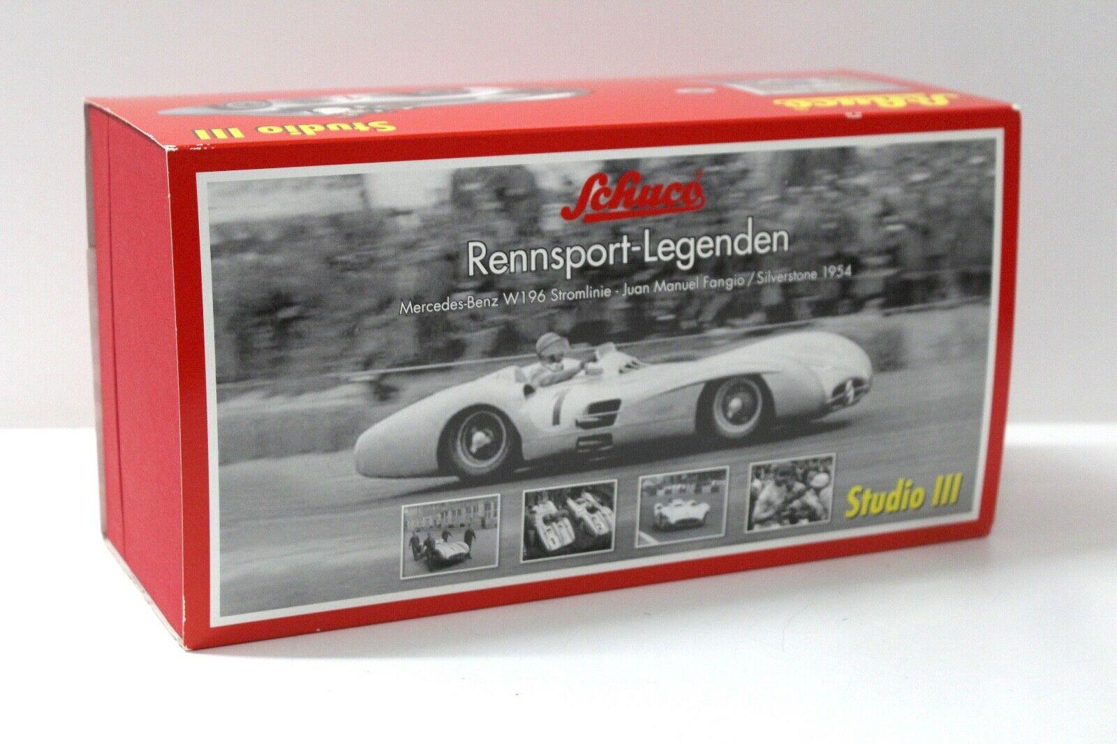 Schuco Mercedes W196 Stromlinie Fangio Silverstone 1954 After Race Version
