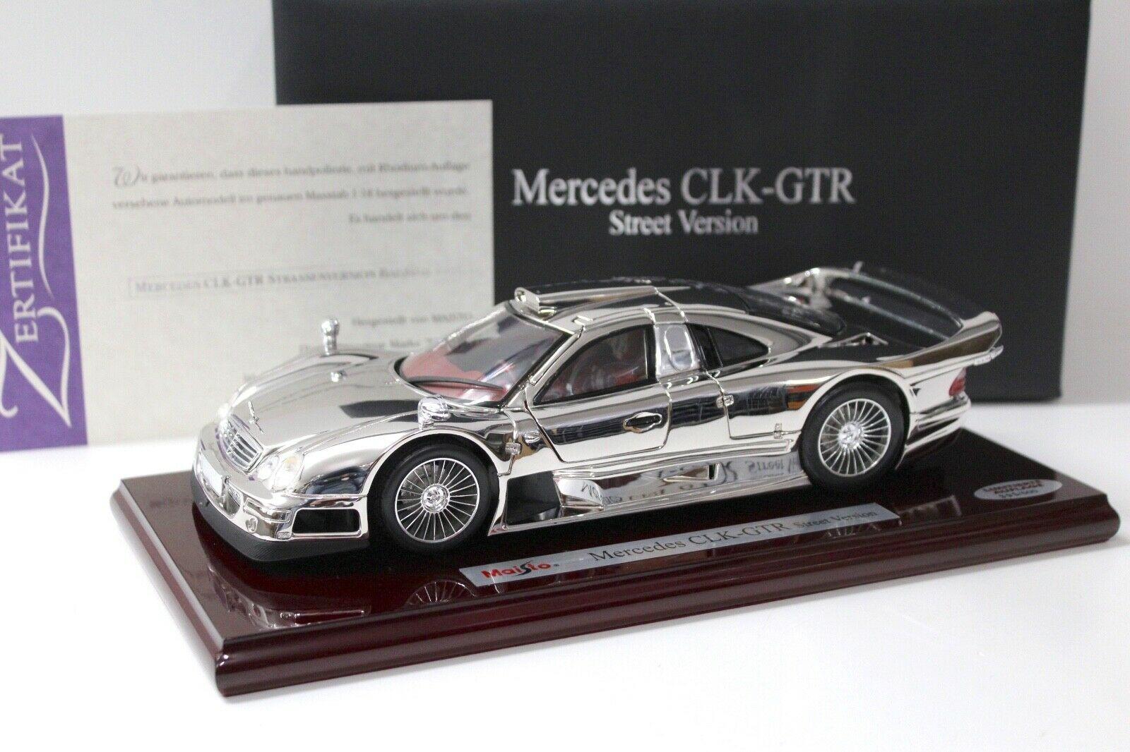 ID 46254 orig.jpg 1:18 Maisto Mercedes CLK GTR Street RHODIUM EDITION