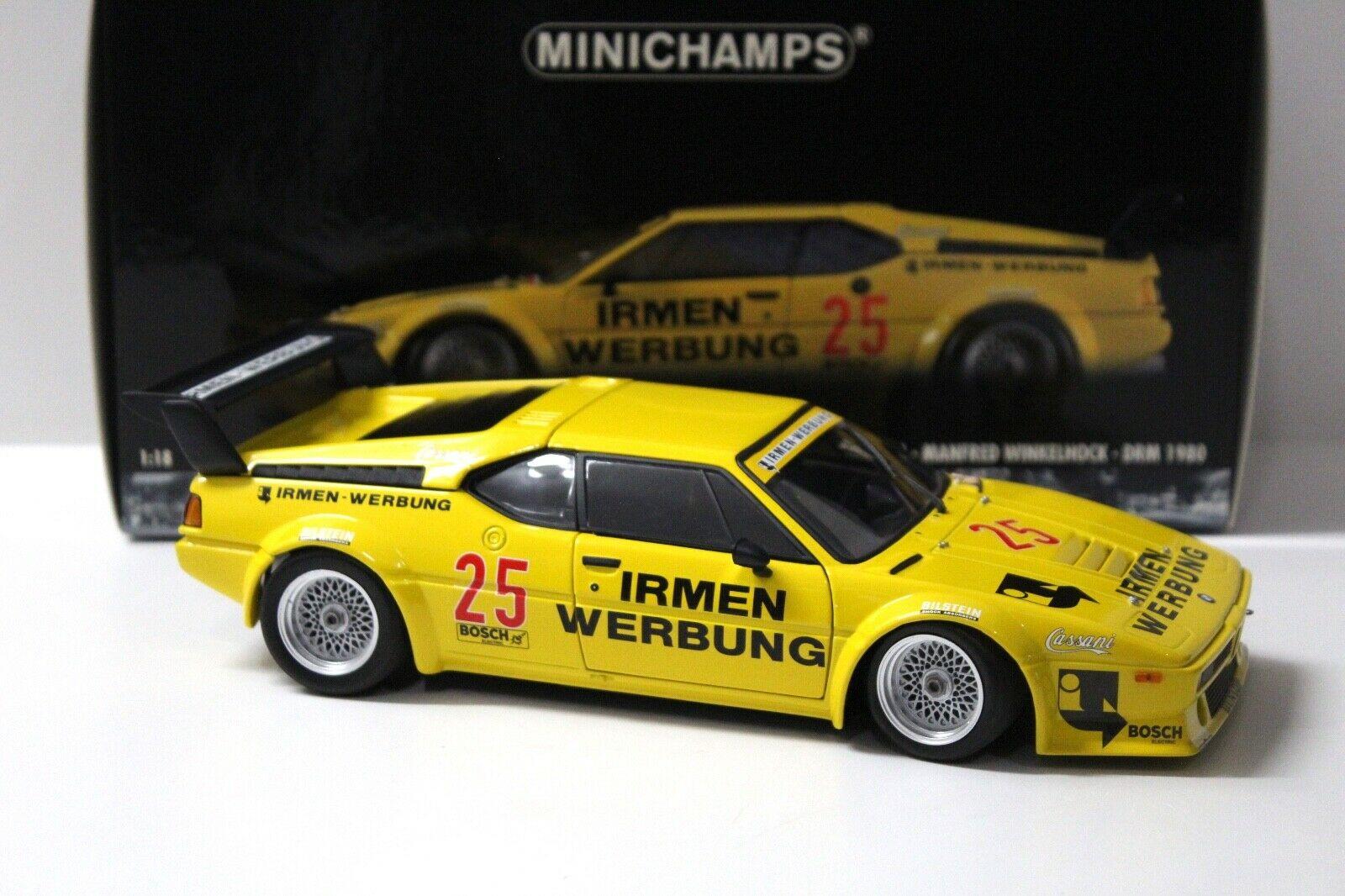 1:18 Minichamps BMW M1 ProCar Winkelhock DRM 1980 #25 IRMEN