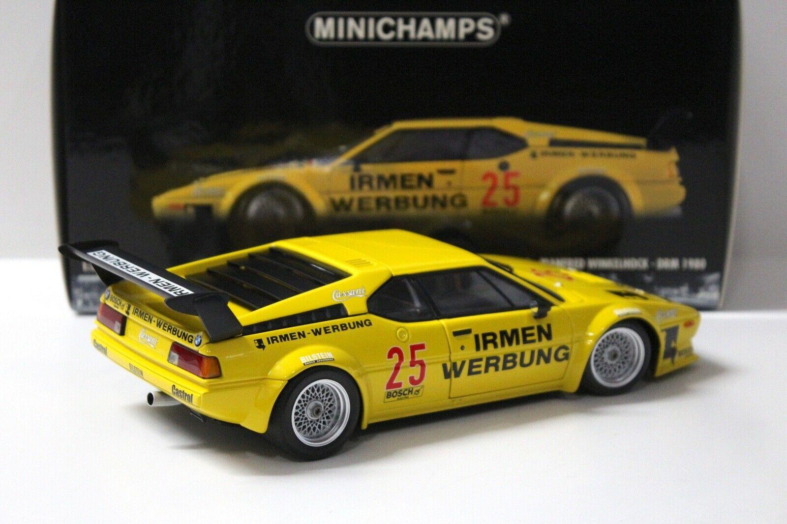 1:18 Minichamps BMW M1 ProCar Winkelhock DRM 1980 #25 IRMEN