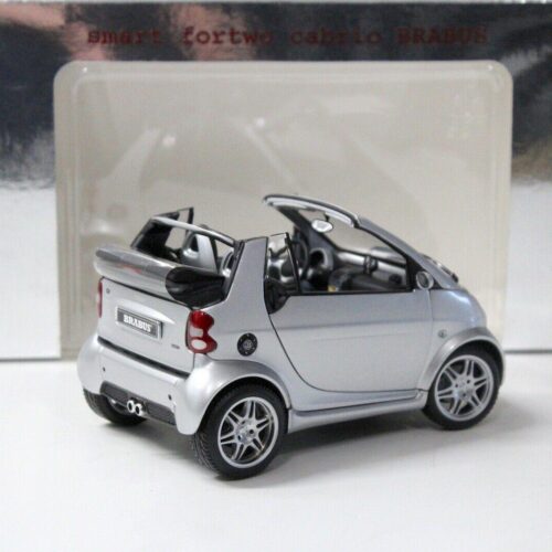 1:18 Kyosho Smart Fortwo Cabrio Brabus silver DEALER VERSION