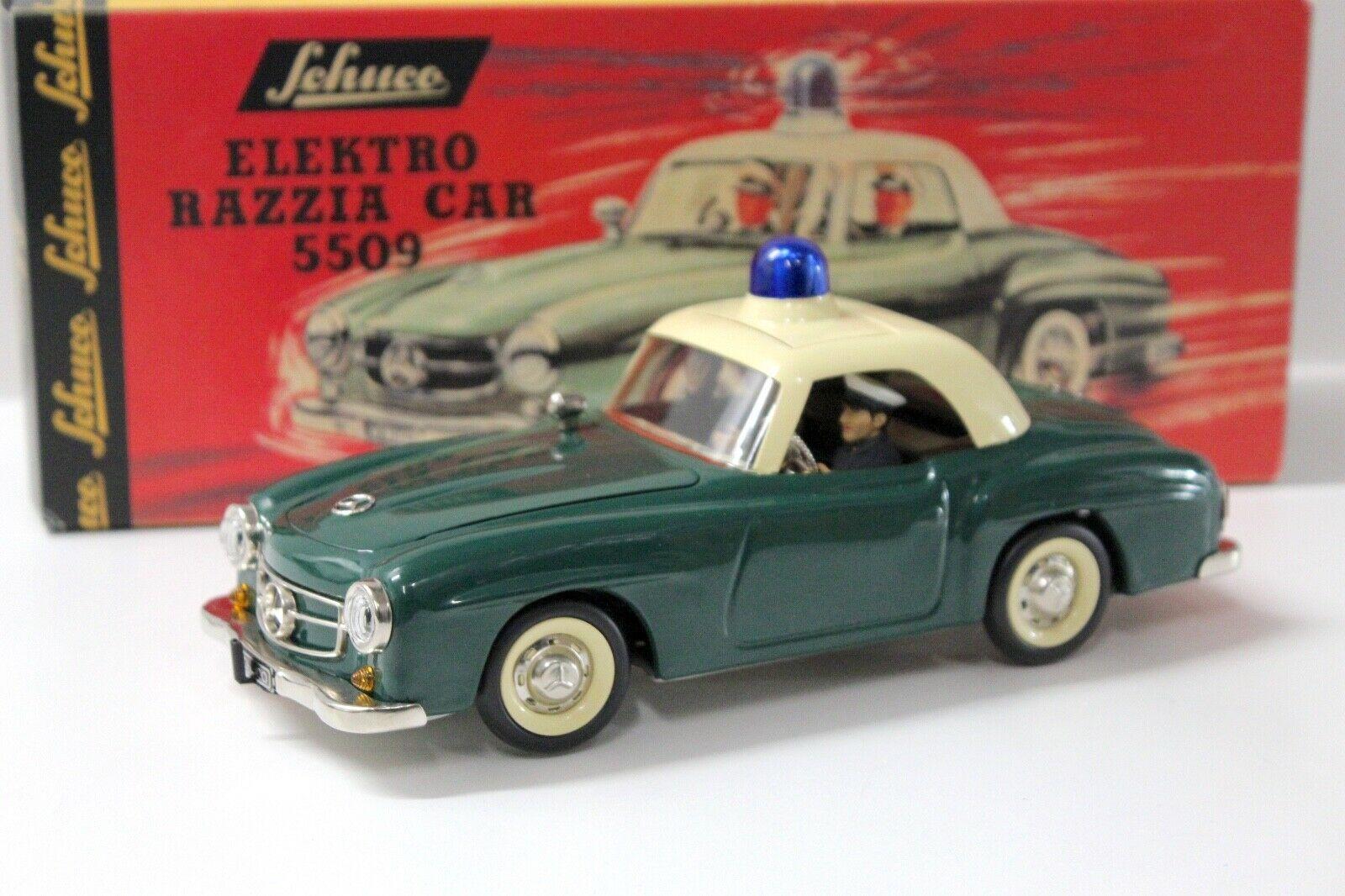 ID 46346 orig 1.jpg Schuco Elektro Razzia Car 5509 Mercedes 190SL green