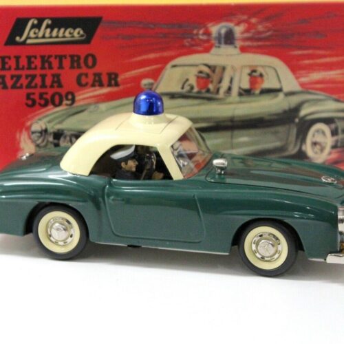 Schuco Elektro Razzia Car 5509 Mercedes 190SL green