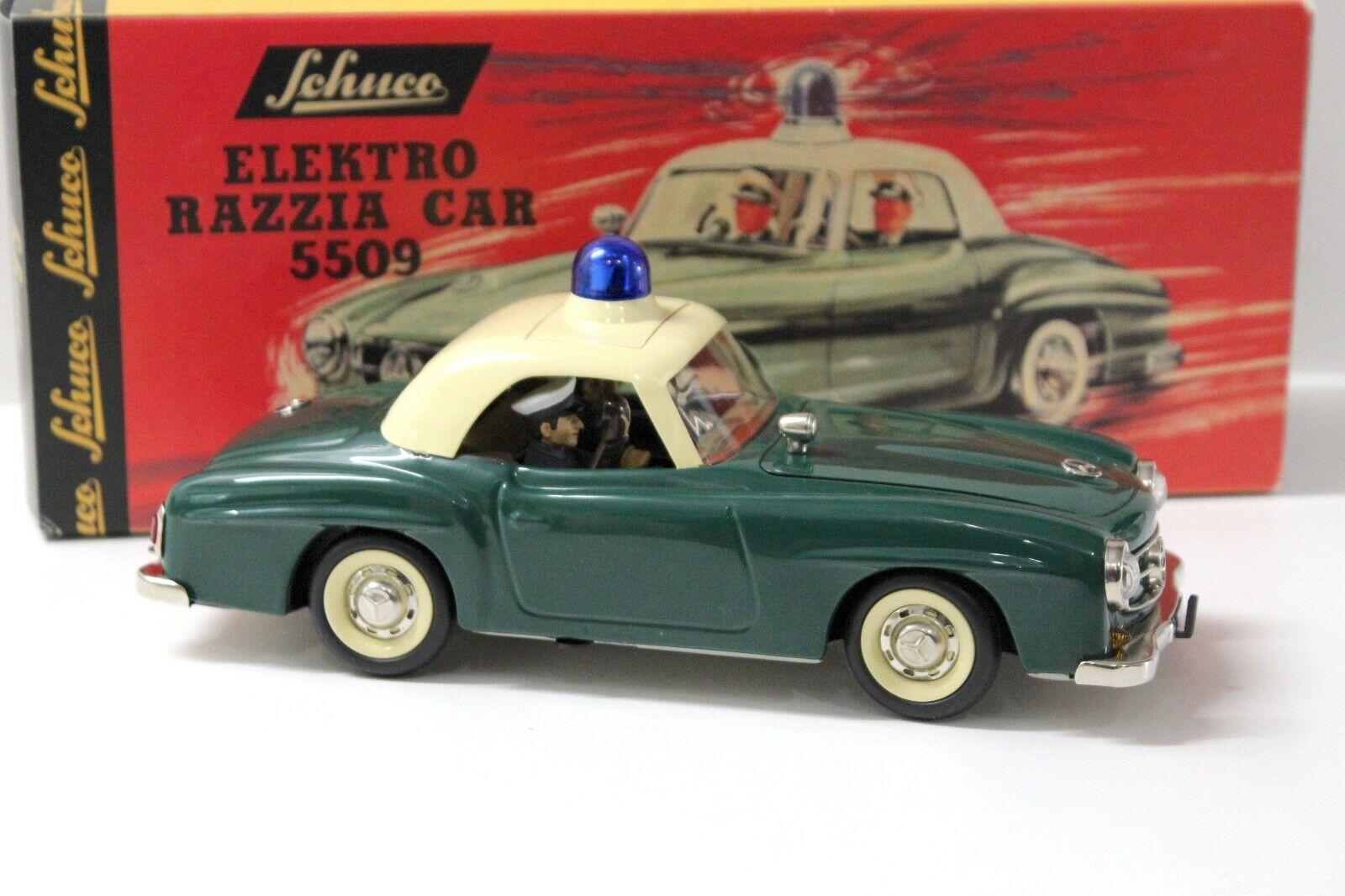 Schuco Elektro Razzia Car 5509 Mercedes 190SL green