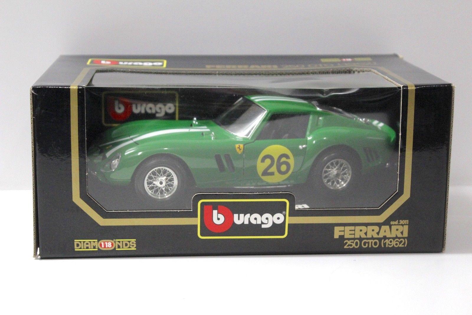 1:18 Bburago Ferrari 250 GTO 1962 green #26