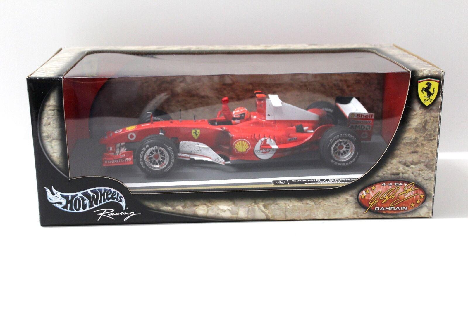 1:18 Hot Wheels F1 Ferrari F2004 SAKHIR/BAHRAIN M.Schumacher After Race