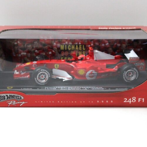1:18 Hot Wheels Ferrari 248 F1 Five Time World Champ M.Schumacher