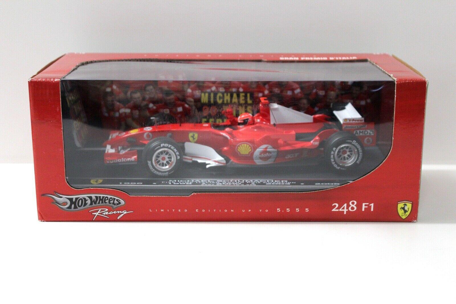 1:18 Hot Wheels Ferrari 248 F1 Five Time World Champ M.Schumacher