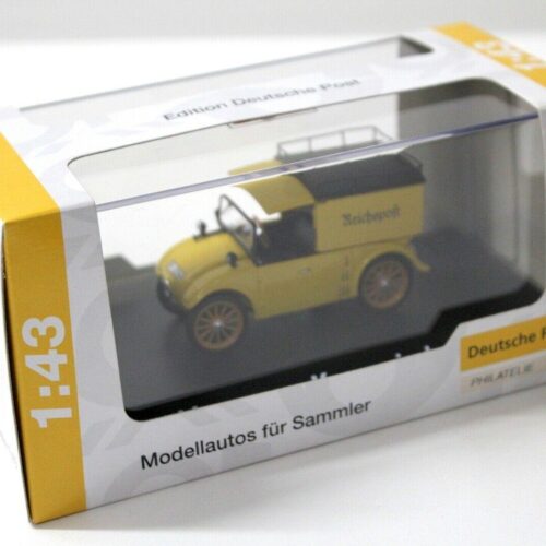 1:43 Schuco Hanomag Kommissbrot Kasten Van Reichspost yellow