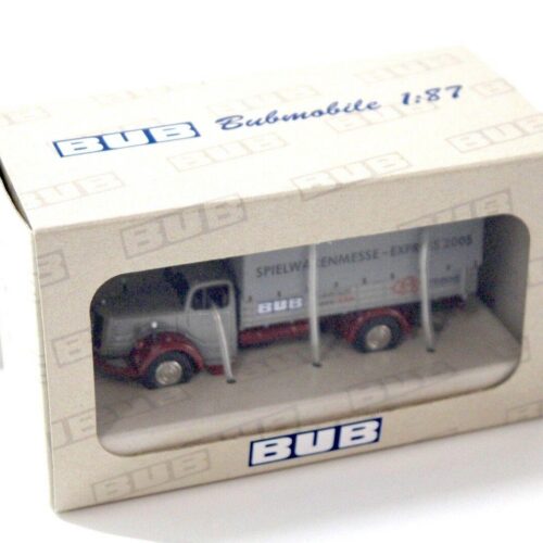 1:87 BUB Mercedes L6600 Spielwarenmesse Express 2005 red/ grey