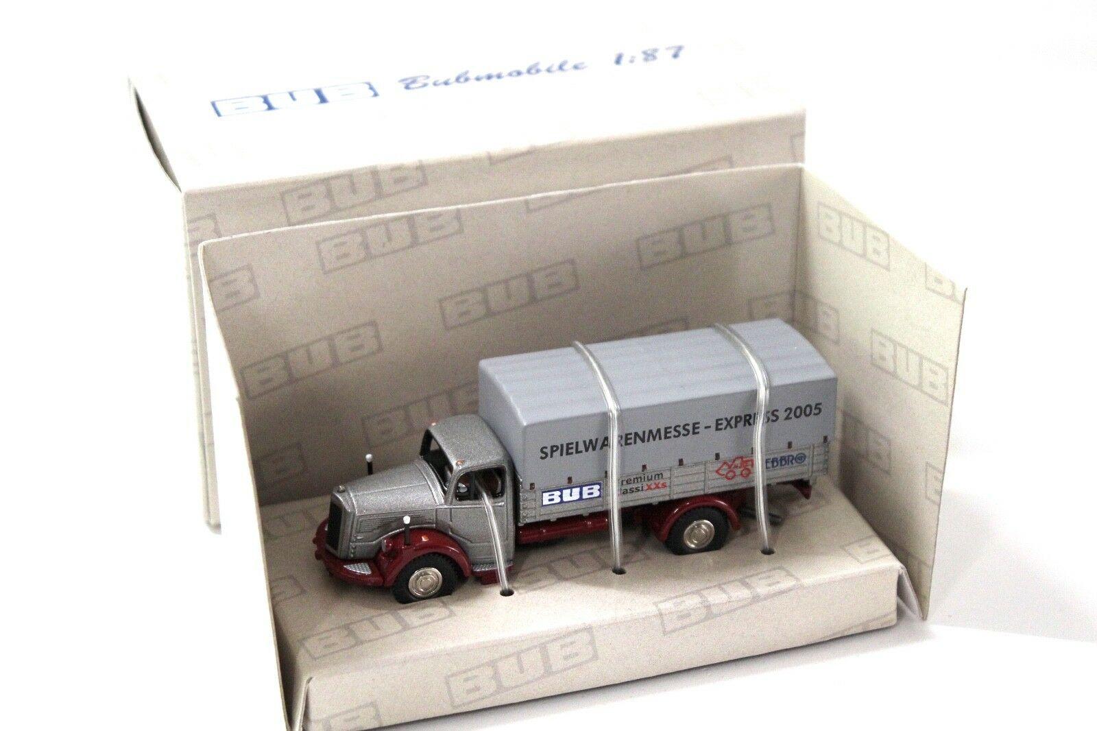 ID 46558 orig.jpg 1:87 BUB Mercedes L6600 Spielwarenmesse Express 2005 red/ grey