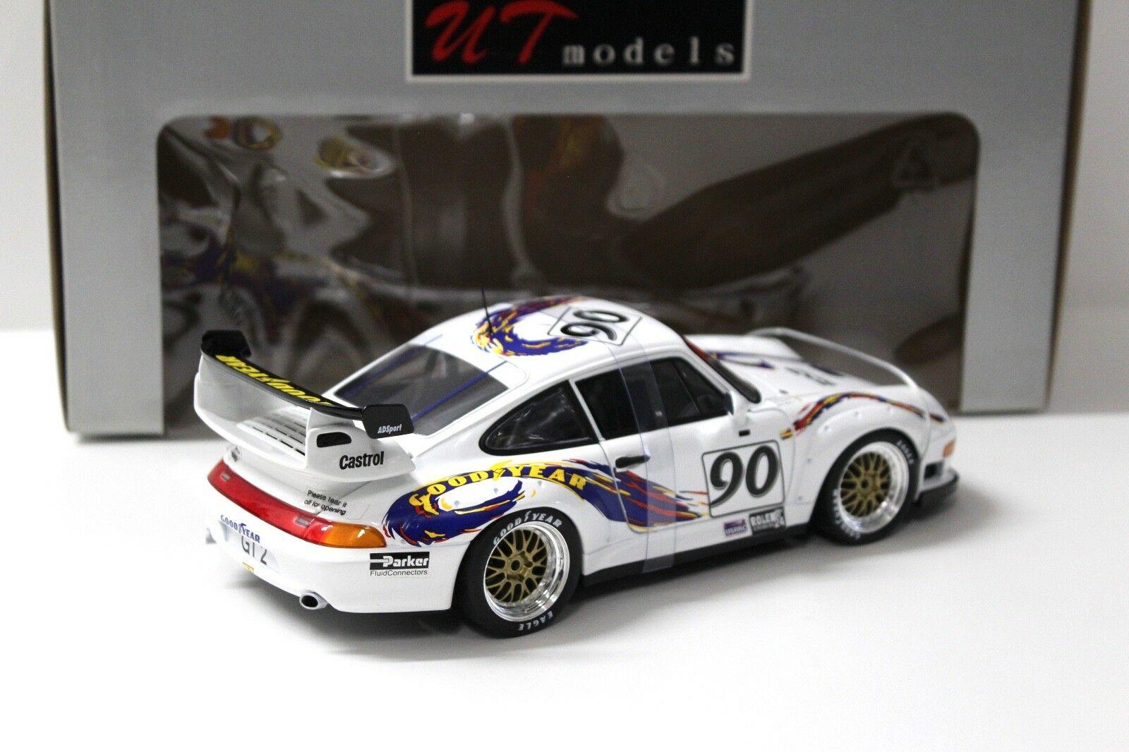 1:18 UT Models Porsche 911 993 GT2 Daytona 1998 Wauters #90 white