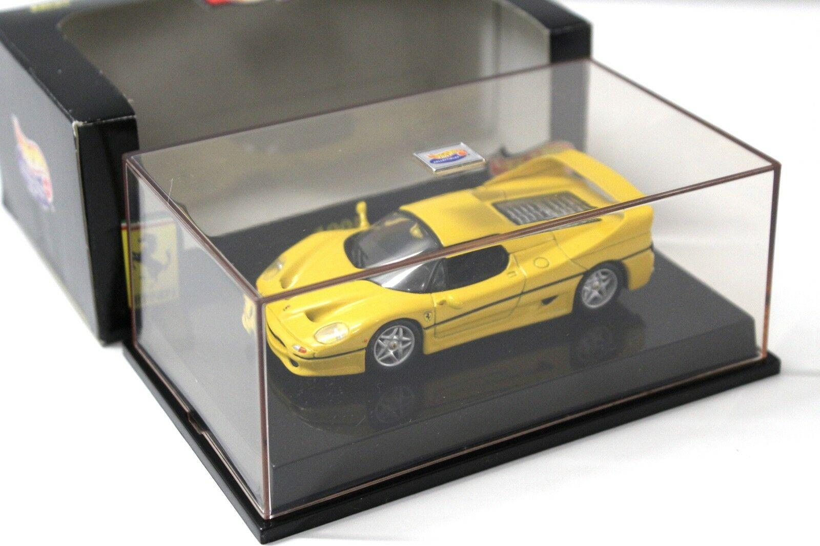1:43 Hot Wheels Ferrari F50 yellow 1995