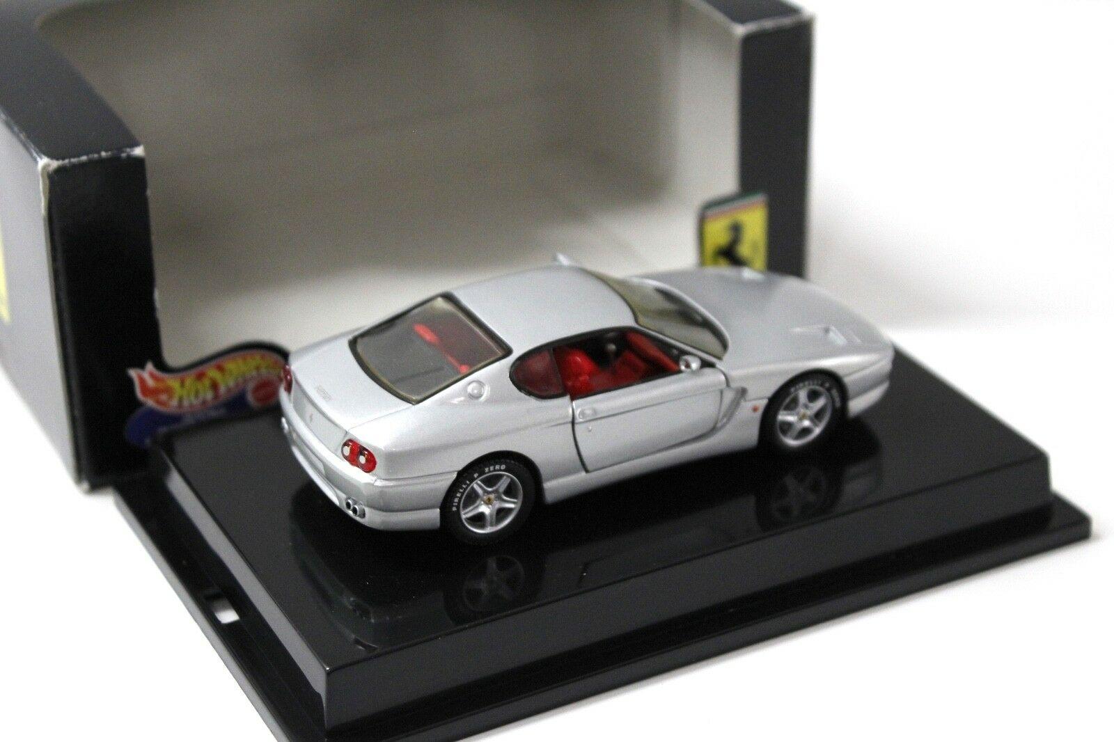 1:43 Hot Wheels Ferrari 456 GT Coupe silver