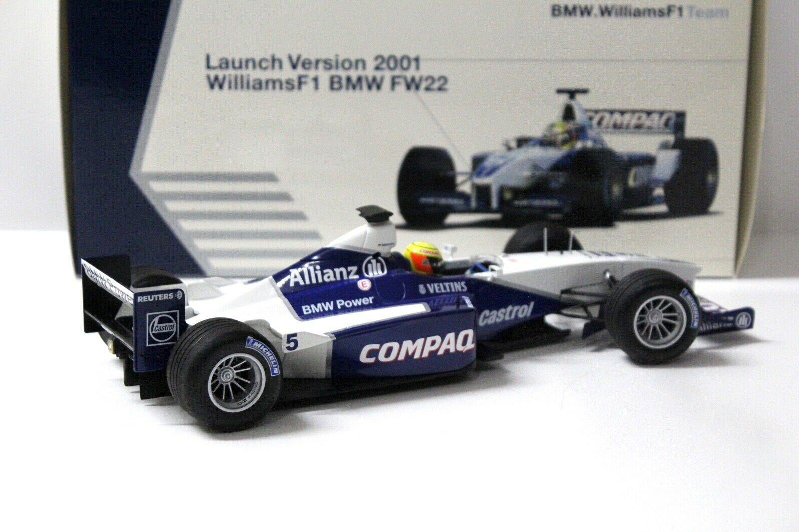 1:18 Minichamps Williams F1 BMW FW22 Launch Version #5 DEALER VERSION
