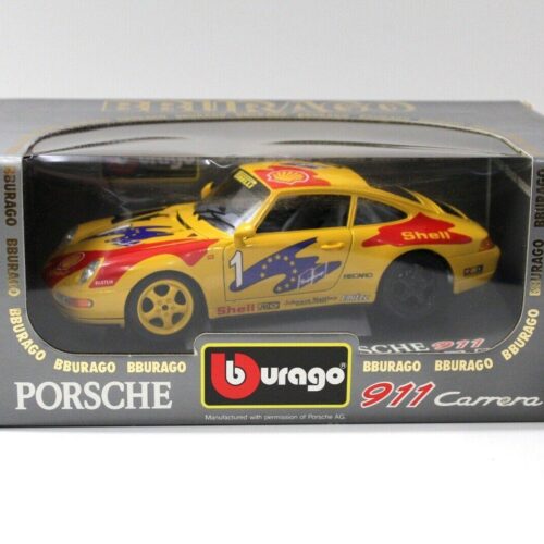 1:18 Bburago Porsche 911 993 Carrera Supercup #1 yellow