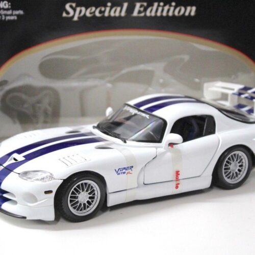1:18 Maisto Dodge Viper GT2 white/ blue stripes