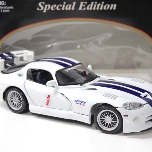 1:18 Maisto Dodge Viper GT2 white/ blue stripes