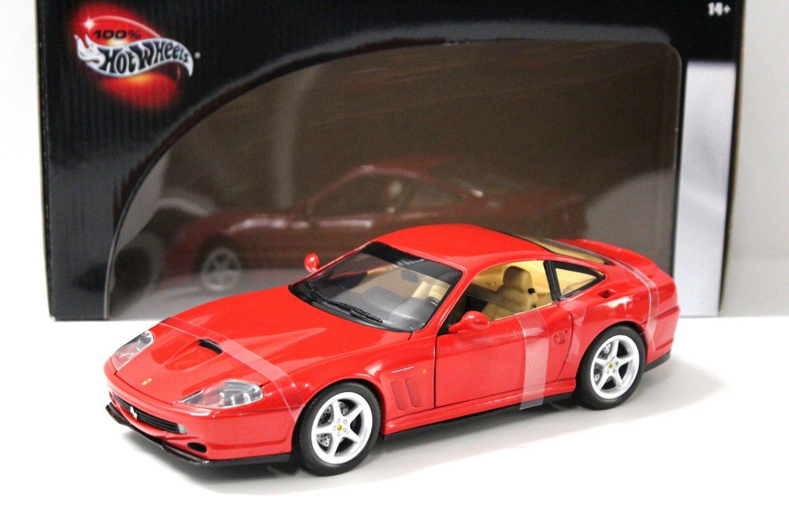 1:18 Hot Wheels Ferrari 550 Maranello red