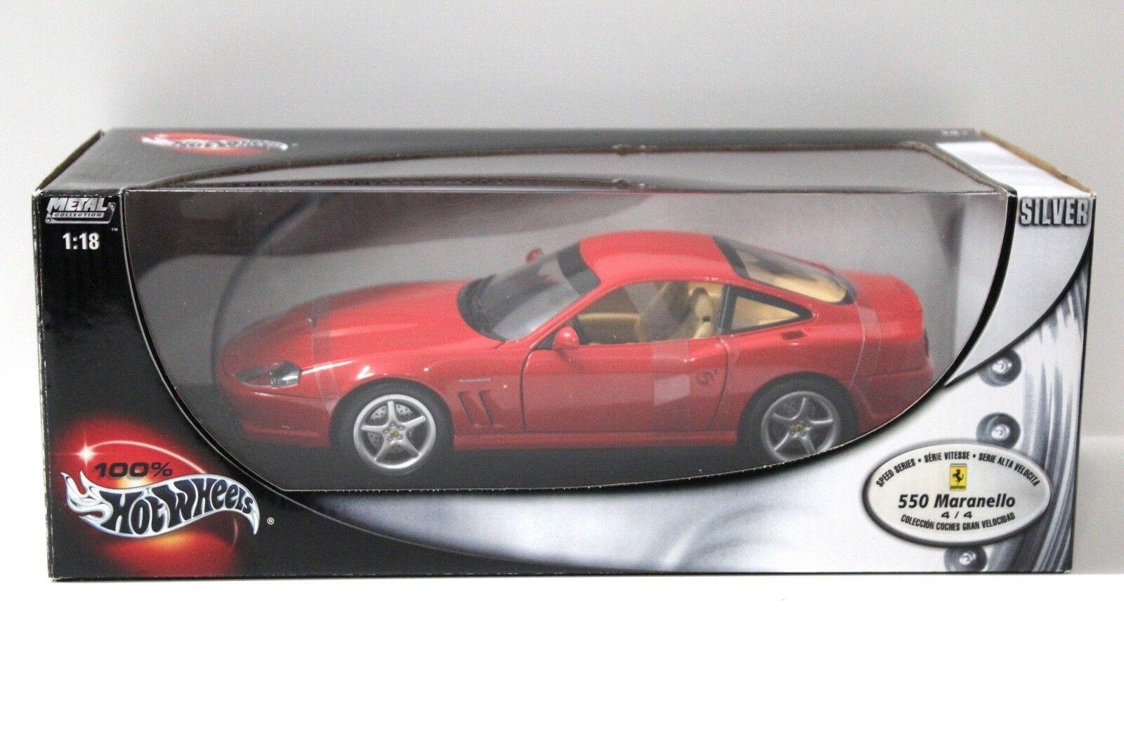 1:18 Hot Wheels Ferrari 550 Maranello red