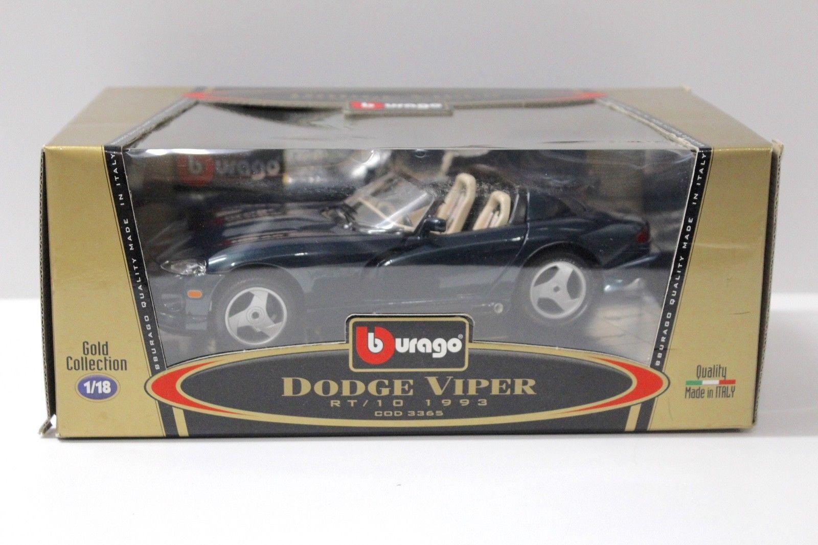 1:18 Bburago Dodge Viper RT/10 dark green 1993