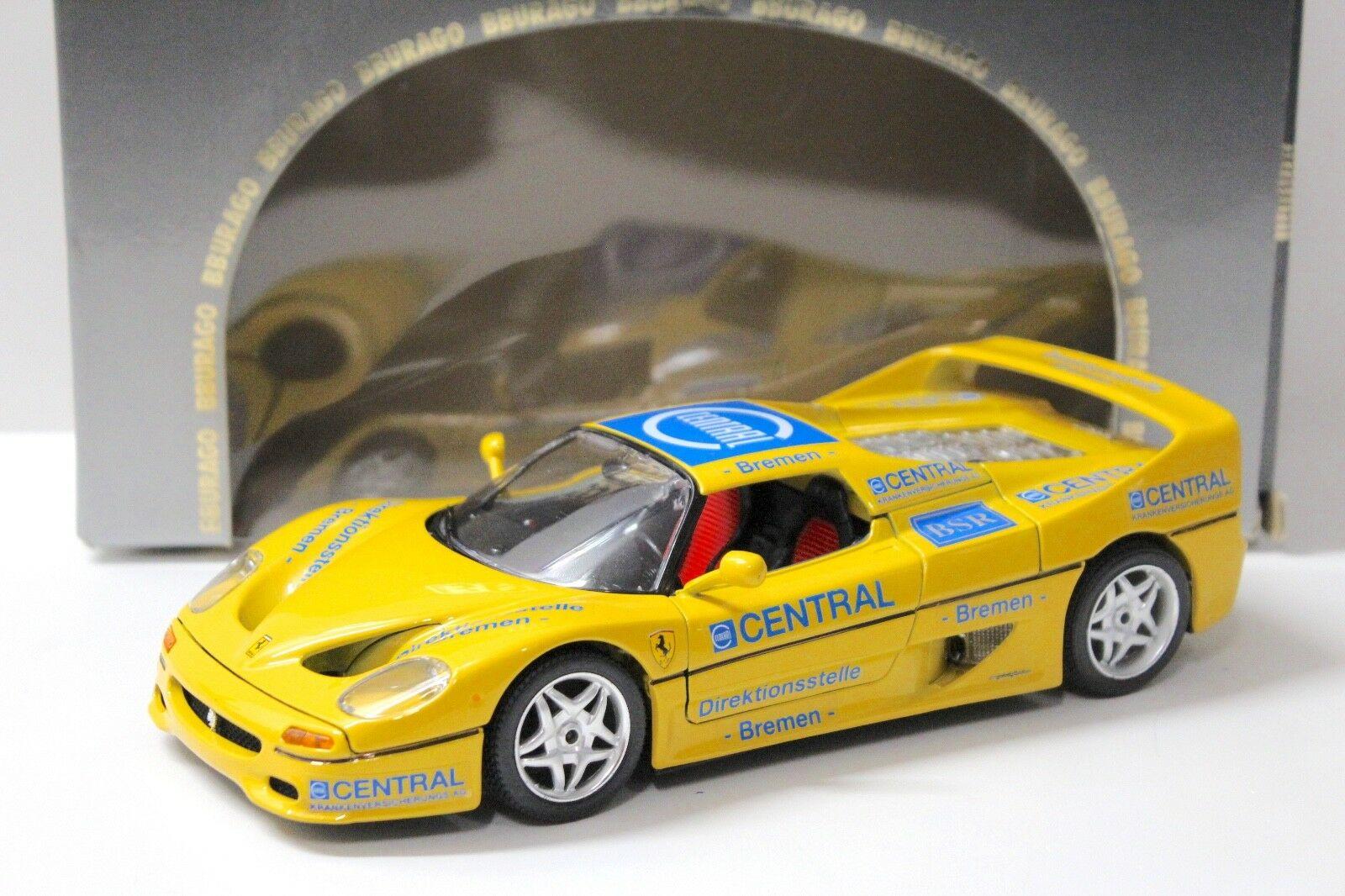 1:18 Bburago Ferrari F50 Hardtop "CENTRAL" yellow