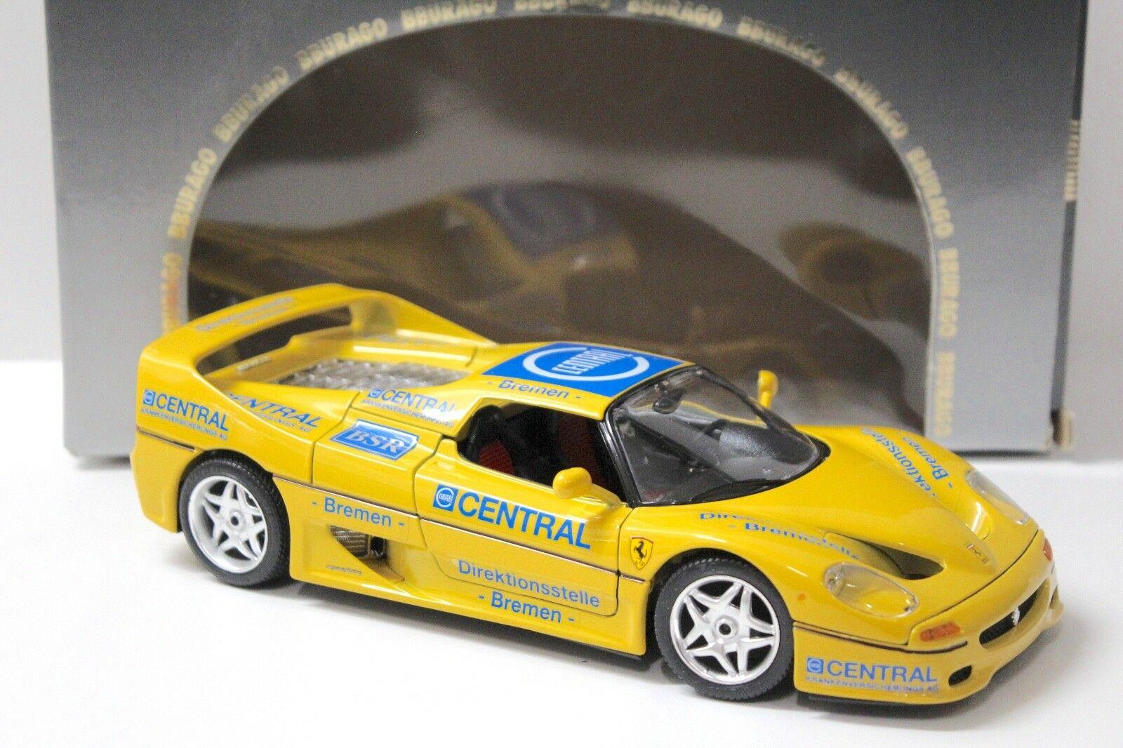 1:18 Bburago Ferrari F50 Hardtop "CENTRAL" yellow